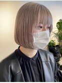 ミニボブ ホワイトベージュ