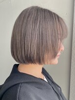 ソーコ 渋谷(SOCO) グレージュグレーアッシュベージュボブハイブリーチ髪質改善