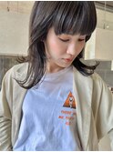 地毛風暗髪オリーブグレー