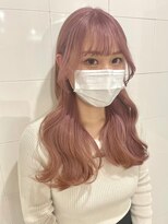 ゲーム 渋谷店(GAME)&nbsp;ダブルカラーピンクベージュケアブリーチハイトーン髪質改善