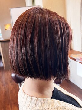 クルールえみ(couleur) 切りっぱなしボブ