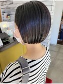 大人ボブ×酸性ストレートパーマ
