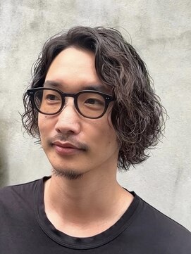 メンズココ 清澄白河店(MENS COCO) センターパートツイストスパイラルパーマメンズ波巻きパーマ