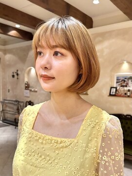 ビュートリアム265(BEAUTRIUM 265) ボブ/ミニボブ/ぱつっとボブ/ワンカール/ベージュ/前髪/銀座