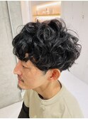 くりくりパーマ×メンズカット【Zina 大越香苗】