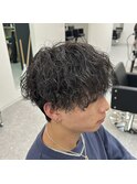 マッシュウルフ　ツイストスパイラルパーマ