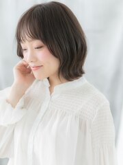 大人かわいい小顔ツヤ髪くびれボブウルフk小山20代30代40代