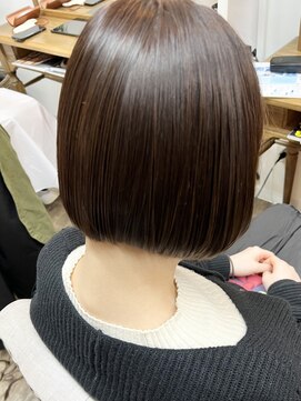 ヘアーウィンクルム(HAIR VINCULUM) ピンクブラウン×たぷっとボブ