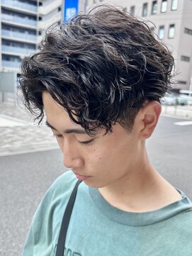 オーガニック アトリエ 大宮(organic+atelier) 無造作マッシュメンズショート☆マットカラーデジタルパーマ