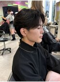 刈り上げないセンターパート