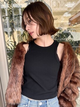 ゴカン バイ ジル ブラン 名古屋(Gokan by JIL BLAN) ハイライトバレイヤージュダブルカラーショートカット30代40代