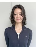 ボブレイヤー　デジタルパーマ　セミドライウェーブ