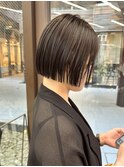似合わせカット ボブヘア 縮毛矯正 ミニボブ 切りっぱなしボブ