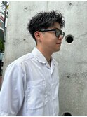 メンズショート/アクティブショート/ニュアンスパーマ