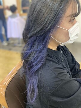 カノープス ヘアアンドメイクアップ(Canopus hair&make up) ブルーバイオレット×インナーカラー