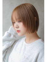 カライングドゥ(ing deux)&nbsp;大人可愛い20代30代40代黒髪前下がりショートボブ丸みショート◎