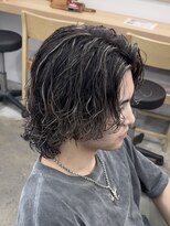 アイトーキョーリタ 渋谷(AI TOKYO Rita) サーフカールパーマアクティブショートテーパーフェード眉毛渋谷