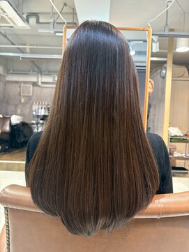 アンククロス 表参道(ANKH CROSS) トリートメントカラー/ダークブラウン/ストレートロング