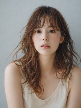 ヘア セラヴィ 城南(hair C'est La Vie) 透明感セミロング×ナチュラルウェーブ