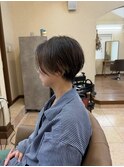 レイヤー ボブ ショート インナーカラー 韓国