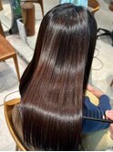 髪質改善縮毛矯正/イメチェン/ピンクベージュ/前髪/