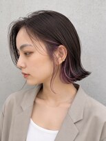 エストアール フクオカ 福岡博多店(est-r. Fukuoka)&nbsp;イヤリングカラー/ラベンダーカラー/ボブ