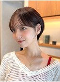 コンパクトショートカット丸みショートくびれショートボブ表参道