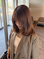 結び(musubi) オレンジブラウン×重ためレイヤー