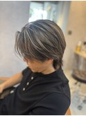 メンズハイライト×ミディアムレイヤー