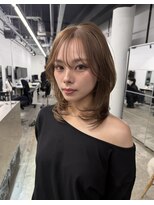 ピア ヤクイン(Pia Yakuin)&nbsp;福岡薬院/くびれレイヤー2way前髪ブリーチあり透け感ベージュ