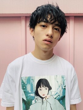 フィフス(fifth) ◇スパイラルパーマ ナチュラルマッシュ 刈り上げ 黒髪