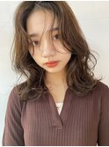 韓国風レイヤーカット/ココアブラウン