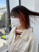 ロンド 表参道店(Lond)&nbsp;インナーカラーオレンジ