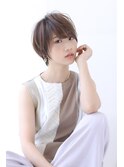 イメチェンローライトフォギーベージュ小顔ワンサイドショート