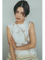 クラン(clan)&nbsp;外ハネボブセクションカラーグラデーションカラーペールベージュ