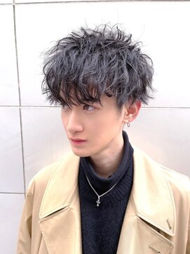 ロンド ロビン 栄(Lond robin) 【Lond robin】高瀬慎也　ニュアンスパーマ／ツーブロ　m