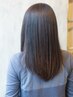 【美髪ストレート】カット+カラー(白髪染めも可)+髪質改善ストレート ¥19140