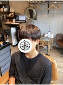ツーブロマッシュ×アッシュカラースタイル