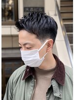 日本橋　顔剃り　理容室　癖毛を活かしたスタイル