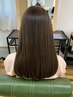 ダメージレス縮毛矯正+カット+髪質改善フローディアトリートメント