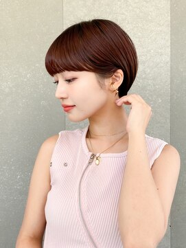 ロンド レグリーズ 立川(Lond leglise) ショート×顔周り×前髪×シルキーベージュ×グレージュカラー