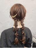 ツインテール編み込み +500円