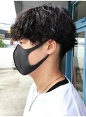 スパイラルパーマ波巻きパーマツイストパーマメンズパーマ鹿児島
