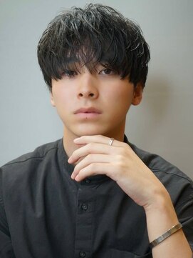 アグ ヘアー イーズ 小牧店(Agu hair eaze) 《Agu hair》黒髪シースルーマッシュ【numberA.×BLEACHi】