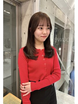 ローウェ 表参道(Louwe) ナチュラルブラウンカラー/レイヤーカット