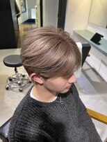 トレス(TRESS)&nbsp;メンズショート　ハイトーンベージュ　バレイヤージュ