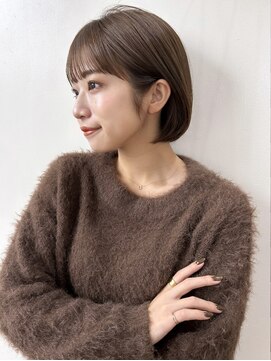 コンティニュー オモテサンドウ(CONTINUE OMOTESANDO) 丸みのある顎ラインボブスタイル