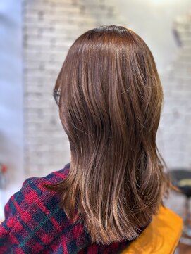 ザ カラー ラボ(THE COLOR LABO) ブリーチなしダブルカラー　ココアブラウン　艶髪　ミディアム