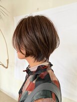 ヴォーチェ フォーヘアー(VOCE for hair)&nbsp;束感大人ボブアッシュブラウンくびれヘア20代30代40代