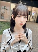 ナチュラルミディ/顔周りおくれ毛/レイヤー/20代/30代/名古屋/栄